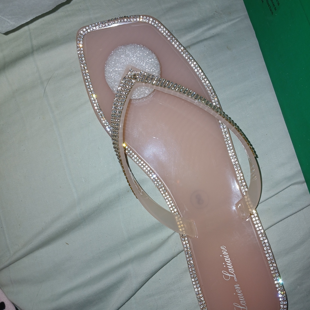 Lauren Lorraine Sparkling Sandals - Blush